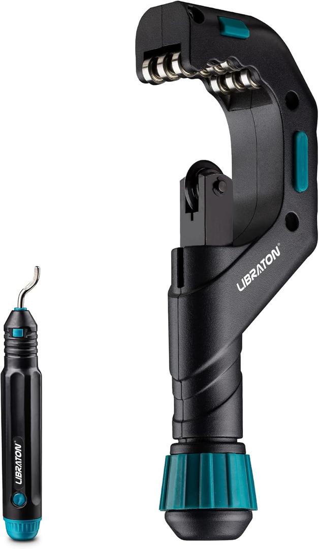 Libraton Copper Tube Cutter 1/4" to 2-3/4", Tube Cutter, Heavy-duty Tubing Cutter for Copper Pipe with Deburring Tool