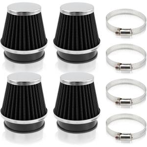 GoaMotors 4PCS 54mm Air Intake filter Pod Cleaner Fit for Honda for Suzuki for Kawasaki Motorcycle Nighthawk CB750 for Yamaha