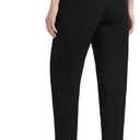Houmous Womens Cotton Barrel Pants 26" 28" Stretch Lounge Golf Travel Casual Slacks Belt Loops Pockets
