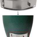 Draft Door Screen Kit Replacement Parts for Large and Medium Big Green Egg, for Big Green Egg Accessories, Green Egg Chimney Door with Upgrade Punched Mesh Screen, Stainless Steel