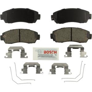 BOSCH BE1521H Blue Ceramic Disc Brake Pad Set With Hardware - Compatible With Select Honda Crosstour, CR-V, Odyssey; Subaru Legacy; FRONT