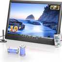 NORTHING 19 Inch Portable TV for Indoor Outdoor,Full HD 1080P Portable TV for Camping, 8000mAH Built-in Power Operated TV, Antenna/HDMI/USB/AV Input, Small T V for Kitchen Patio Camping RV Boat Car