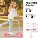 Scooter Toys for Kids Ages 6-12/3-5, Christmas Birthday Gifts for Girls Boys, Easy Folding Kids Scooter with 3 Levels Adjustable Handlebar