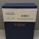 Krifey Luxury Faux Fur White Blanket, Plush Thick Fluffy Blankets for Couch, Bed, Sofa, Warm Fuzzy Cozy Decorative Blankets as Birthday Gift, 60"x80"