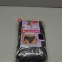 Hanes Womens High-Cut Panties Pack, High-waisted Briefs, Moisture-Wicking Cotton Underwear, 10-Pack (All Black)