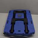 Folding Hand Truck 500lbs, Portable Heavy Duty Dolly Cart, 6 Wheels Collapsible Luggage Cart with 2 Elastic Ropes - Compact Trolley Cart for Easy Moving - Ideal Hand Cart for Travel and More (17, Blue)