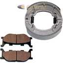 Replacement Part Front Brake Pads and Rear Brake Shoes for Yamaha XV250 V-Star 250 2008-2020