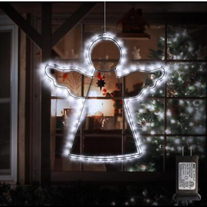 19" Angel Lights Outdoor LED Christmas Hanging Lights Waterproof Large Xmas Ange