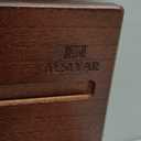 TESLYAR Wood Phone Docking Station for Men - Desktop or Nightstand Organizer - Birthday Gifts for Men, Dad - Anniversary Idea from Wife - Key Holder, Stand Wallet, Watch & Essentials (Bourbon Brown)