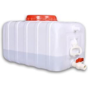 Large Plastic Water Storage Tanks Emergency Water Storage 50L/80L/110L/200L Camping & Hiking Water Storage Water Container Multifunctional Water Tank(Size:200L/53gallon)