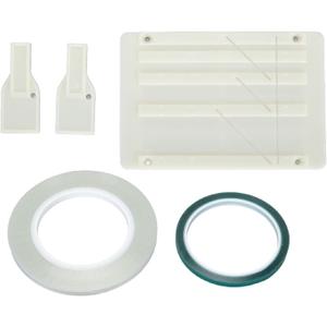 1/4 10 Inch Tape Splicing Set, Open Reel Tape Splicing Block for 1 & 1/2 & 1/4 & 1/8, Open Reel Audio Splicing Kit with Splicing Tape and Leader Tape for Revoxsonido