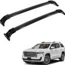 ALAVENTE Roof Rack Crossbar Compatible with GMC Acadia 2017-2023 with Side Rails 130lbs Adjustable Luggage Cargo Carrier Bar Rooftop Aluminum Made for Canoe Kayak Bike