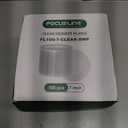 FOCUSLINE 7 Inch Clear Plastic Plates, 100 Count Disposable Heavy Duty Salad Dessert Plates, Premium Hard Plastic for Weddings, Parties & Events