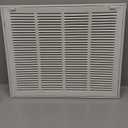 10"W x 10"H [Duct Opening Size] Steel Return Air Filter Grille - Removable Face/Door for 1 inch Filters -HVAC Vent Cover Grill - White [Outer Dimensions: 12 5/8"W X 12 5/8"H]
