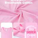 Cousin Crew Shirts for Kids Boys and Girls Baby T-Shirt Promoted to Big Cousin Toddler Summer Short Sleeve Tops Tee 2-8 Years (Pink)