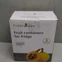 5-Pack Fruit Storage Containers for Fridge with Removable Colanders, 4 in 1 Produce Storage Containers with Lids, Leakproof Fridge Organizer Bins for Salad Berry Lettuce Vegetables Meat Keeper Fresh