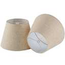 Pre-Assembled Set of 2 Linen Spider Replacement Lampshades for Table Lamps