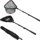 RESTCLOUD Fishing Landing Net with Telescoping Pole Handle, Fishing net Freshwater for Kids Men Women, Extend to 40-63 Inches, 82" Full Extended