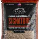 Traeger Grills Signature Blend 100% All-Natural Hardwood Pellets for Grill Smoke Bake Roast Braise and BBQ 20 lb. Bag