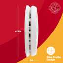 First Alert Slim Photoelectric Smoke Alarm with 10-Year Sealed Battery, PR710, White, Exp: 10 Years After Installation