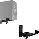 Rockville RHSB8 Adjustable Wall Mount Speaker Brackets (Pair), 180-Degree Swivel, 10-Degree Tilt, 40lb Capacity, Perfect for Home Theater and Studio Monitors
