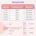 Nuliie 10PCS Silicone Flanges Insert Replacement Kit, Flange Sizing Kit 13/14/15/16/17mm for 24mm Flange/Shield Breast Pumps, Pumping Essential Kit for Moms