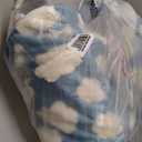 Tempcore Cat Tunnels for Indoor Cats, Cat Tube Toys 3 Way Collapsible, Pet Play Tunnel with Peek Hole Toy Ball for Kitty, Kitten, Rabbit, Blue Cloud