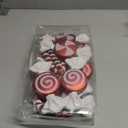 Candy Christmas Tree Hanging Ornament Kit, 12Pcs Red and White Pastel Candy Cane Lollipop Plastic Pendant for Xmas Candyland Winter Wonderland Party Christmas Tree Decorations