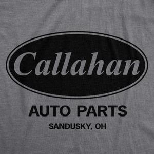 Callahan Auto Parts T-Shirt Funny Sarcastic Joke Humor Men's Women's T Shirt (Large, Graphite Heather)