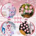 2 x 12pcs 2D Cardboard Large Pink and White Christmas Ornaments Tree Picks Decorations Candy Swirl Lollipop Peppermint Xmas Tree Topper Ornaments for Home Office Winter Holiday Xmas Party Supplies