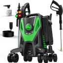 5000PSI PowerWasher with 4 Quick Connect Nozzles, Foam Cannon for Car, Lane, Patio Cleaning