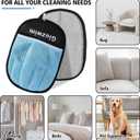 Pet Hair Removal Glove,Upgraded Five-Finger Electrostatic Pet Hair Removal Gloves,Cat and Dog Hair Removal Device,Cat Beauty Gloves,Suitable for Sofa&Furniture&Clothing Magic Brush (2PCS)