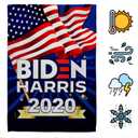 Biden Harris Flag Vote President 2020 Patriotic Democrat Republican Tea Party United State American Election House Decoration Banner Small Yard Gift Double-Sided, Garden Flag 13"x 18.5", Thick Fabric