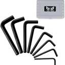 Owl Tools Jumbo Allen Wrench Set (8 Pack - Extra Large Hex Key Set) Sizes 1/4, 5/16, 3/8, 7/16, 1/2, 9/16, 5/8, 3/4