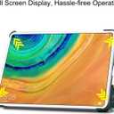 Tablet Cover for Huawei Matepad Pro 10.8 MRX-W09/W19(2019 Release), Ultra Slim Folio Stand Lightweight Leather Case for Huawei Matepad Pro 10.8 2021 MRR-W29/W39 (KST-Apricot)