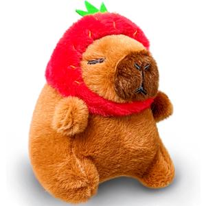Kawaii Capybara Stuffed Animal, Kawaii Plush Toys Keychain, Mini Plushies for Girls, Boys and Babies, Capybara Stuffed Animals Plushie for Christmas Decorations, Valentine's Day Gifts