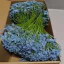 Ovveroche 120 Pcs Baby Breath Artificial Flowers Bulk Blue Baby Breath Flowers Artificial Fake Babys Breath Gypsophila Faux Babys Breath for Wedding Bouquet Home Party Decor, 11.8 Inch
