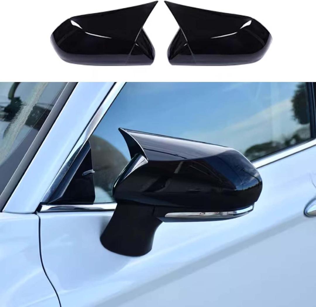2PCS Car Side Rear View Mirror Guard Cover Caps Trims Exterior Decoration Accessories for Toyota Camry 2018-2026 (Piano Black)