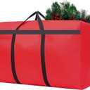 Small Christmas Tree Storage Bag 4Ft/5Ft Heavy Duty Reusable 600D Oxford Fabric Xmas Tree Bag/Container/Holder for Short Artificial Christmas Tree(39" X 12" X 24") Red