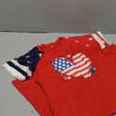 LAZYCHILD Girls 4th of July Dress: Kids USA Dresses American Flag Dress Independence Day Patriotic Outfit Red, 9-10 Years