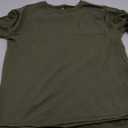 Ecavus Women's Oversized Maternity Shirts Long Sleeve Side Slit Pregnancy Tee with Pocket Fall Winter Mama Clothes (Small, Army Green)