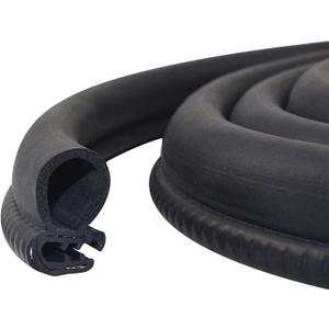 Storystore Automotive Door Weather Stripping 50Ft Car Door Rubber Edge Trim Seal Strip Gasket with Side Car Door Seal for Car Bus Camper Boat RV Truck Doors