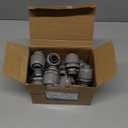 Conduit Connectors, 3/4 Inch Liquid Tight Connector NPT Non-Metallic for PVC Electrical Flexible Conduit Fittings, 180 Degree Straight, UL Listed for Home Outdoor Tubes Tools, Grey (20-Pack)