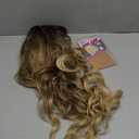 AISI HAIR Brown To Honey Blonde Wig with Bangs Long Wavy Synthetic Wig for Women Daily Party Use