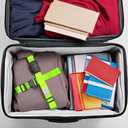 Luggage Straps with TSA Lock, Travel Belt for Luggage, TSA Approved Luggage Straps, 3-Dial Combination Locks Adjustable Suitcase Belt, Quick-Release Buckle (Green), 2 Pack