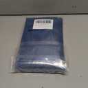 Lecloud Leia Dusty Blue Sheer Curtains 90 Inches Long 2 Panels, Jacquard Textured Curtains for French Door, Rod Pockets Farmhouse Airy Semi Sheer Voile Drapes for Bedroom Living Room, 40 W x 90 L