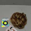 FESHFEN Hair Bun Extensions Messy Curly Hair Scrunchies Hairpieces Synthetic Donut Updo Hair Pieces for Women Girls, 22H10# Light Ash Brown Mixed Golden Brown