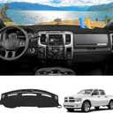FIILINES Dash Cover for 2010-2018 Dodge Ram 1500 2500 3500(Without Hud), Dashboard Mat Accessories Dash Cover Sunshade Nonslip Mesh Protector No Glare Black