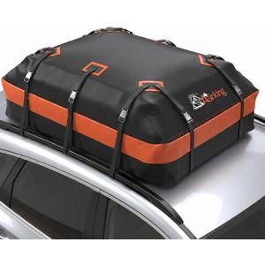 Asinking Car Rooftop Cargo Carrier Bag 21 Cubic feet Waterproof Car Roof Top Bag for All Cars with/Without Rack, Includes Anti-Slip Mat, 10 Reinforced Straps, 6 Door Hooks, Luggage Lock