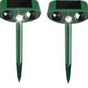 Cat Repellent Outdoor,2 Pack Solar Animal Repeller Ultrasonic Cat Deterrent with Motion Sensor Waterproof Pest Repeller Animal Deterrent for Garden Yard Skunks,Raccoon Birds Squirrels Deer